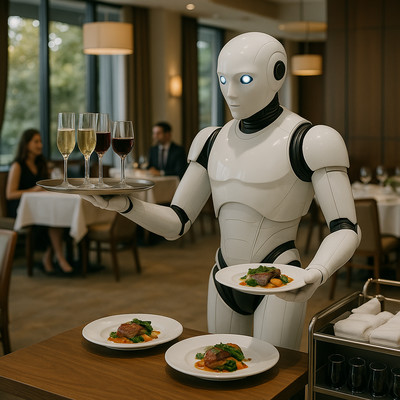 Lotek Android Robot Restaurant