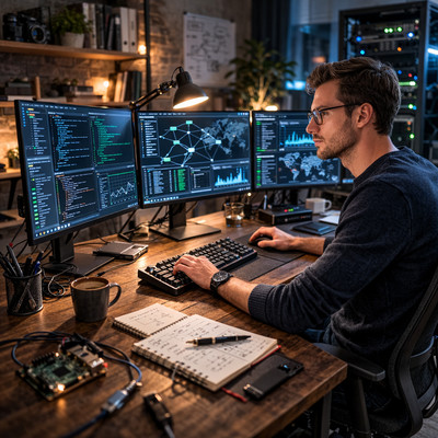 Lotek Business Professional It-expert Hacker Data-analyst Home-office 01