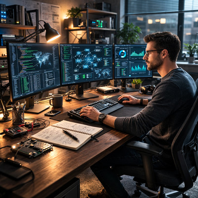 Lotek Business Professional It-expert Hacker Data-analyst Home-office 02